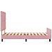 Struttura del letto in velluto rosa 100x200 cm - Foto miniatura 9