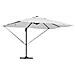 Ombrellone a Sbalzo con LED Sabbia 352x251x265 cm Alluminio - Foto miniatura 1