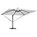 Ombrellone a Sbalzo con LED Sabbia 352x251x265 cm Alluminio - Foto miniatura 4
