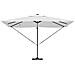 Ombrellone a Sbalzo con LED Sabbia 352x251x265 cm Alluminio - Foto miniatura 5