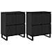 Sideboards 2 pcs Rovere nero 120 x 35 x 70 cm Legno multistrato - Foto miniatura 1