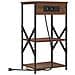 Armadio da Notte con lo scaffale Rovere marrone 41 x 31 x 76 cm - Foto miniatura 1