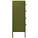 Lusso Casadino -  Cassettiera Verde Oliva 80x35x101,5 Cm In Acciaio - Foto miniatura 3