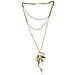 Collana Trinity Drift Con Ciondoli In Ottone Placcato Oro - Foto miniatura 1