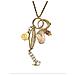 Collana Trinity Drift Con Ciondoli In Ottone Placcato Oro - Foto miniatura 2