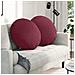 Cuscini per Seduta 2 pcs Rosso Vino Ø80 x 29 cm Tessuto - Foto miniatura 2