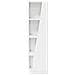 Mobile angolare Bianco 27,5x27x102cm Legno multistrato - Foto miniatura 5