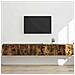 Mobile TV da parete 2 pcs Rovere fumé 60 x 31 x 29.5 cm - Foto miniatura 2