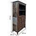 Libreria In Legno Marrone 107x42x213h - Foto miniatura 5