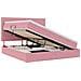 Letto con contenitore e materasso Rosa 180 x 200 cm Velluto - Foto miniatura 1
