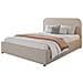 Houston Letto Con Contenitore 160x200 Cm In Velluto Beige - Foto miniatura 3