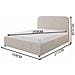 Houston Letto Con Contenitore 160x200 Cm In Velluto Beige - Foto miniatura 4