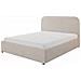 Houston Letto Con Contenitore 160x200 Cm In Velluto Beige - Foto miniatura 1