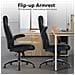 Sedia Da Ufficio Ergonomica In Pelle, Braccioli Ripiegabili 90°, Schienale Regolabile 103°-120°, Funzione Dondolo, Sedia Direzionale Con Schienale Alto, Imbottitura Extra Spessa, Portata Fino A 136 Kg, Sedia Per Home Office - Foto miniatura 6