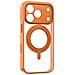 Cover per iPhone 17 Pro - TPU+PC, Arancione, Con Soporte - Foto miniatura 2
