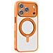 Cover per iPhone 17 Pro - TPU+PC, Arancione, Con Soporte - Foto miniatura 1