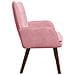 Sofa a Due Posti Rosa 115 x 61 x 87 cm Velluto - Foto miniatura 5