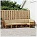 Set di divani da esterno 6 pcs Naturale e Beige Poliestere - Foto miniatura 2