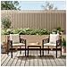 Set Mobili da Esterno 3 pcs Marrone e Bianco Crema polyrattan - Foto miniatura 3