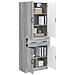 Set di armadi 2 pcs Sonoma grigio Legno ingegnerizzato - Foto miniatura 2