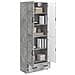 Set di armadi 2 pcs Grigio Cemento Legno ingegnerizzato - Foto miniatura 2