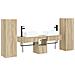 Set di mobili per il bagno 5 pz Rovere Sonoma - Foto miniatura 1