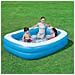 Piscina Gonfiabile Rettangolare Colore Blu e Bianco - Foto miniatura 1