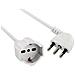 46126 Prolunga 10 Mt Spina 16a E Presa Polivalente (schuko + 10/16a) , Bianco - Sezione Cavo 3g1,5 Mm² - Foto miniatura 4