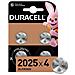 Batteria A Bottone Al Litio Duracell Cr2025 3v Blister (confezione Da 4) 119345 - Foto miniatura 1