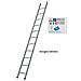 Gr. 8 Genia Scala Industriale Da Appoggio Genia 265 Cm (in Appoggio 245 Cm) Portata 150 Kg En131 - Tuv-gs - Foto miniatura 1