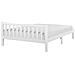 Letto A Doghe In Legno Colore Bianco 160 X 200 Cm Florac - Foto miniatura 10