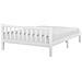 Letto A Doghe In Legno Colore Bianco 160 X 200 Cm Florac - Foto miniatura 9