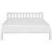 Letto A Doghe In Legno Colore Bianco 160 X 200 Cm Florac - Foto miniatura 14