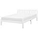 Letto A Doghe In Legno Colore Bianco 160 X 200 Cm Florac - Foto miniatura 22