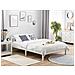 Letto A Doghe In Legno Colore Bianco 160 X 200 Cm Florac - Foto miniatura 3