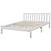 Letto A Doghe In Legno Colore Bianco 160 X 200 Cm Florac - Foto miniatura 23