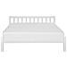 Letto A Doghe In Legno Colore Bianco 160 X 200 Cm Florac - Foto miniatura 26