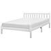 Letto A Doghe In Legno Colore Bianco 160 X 200 Cm Florac - Foto miniatura 17
