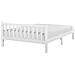 Letto A Doghe In Legno Colore Bianco 160 X 200 Cm Florac - Foto miniatura 5