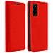 Custodia Samsung Galaxy S20pelle Portafoglio Funzione Stand - Rosso - Foto miniatura 1