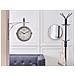Orologio Da Parete In Ferro Ø 22 Cm Argento E Bianco Romont - Foto miniatura 3