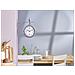 Orologio Da Parete In Ferro Ø 22 Cm Argento E Bianco Romont - Foto miniatura 4