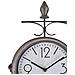 Orologio Da Parete In Ferro Ø 22 Cm Argento E Bianco Romont - Foto miniatura 11
