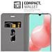 Custodia Compatibile Con Samsung Galaxy A41 In Grigio Nero - Coperchio Protettiva Con Chiusura Magnetica, Funzione Stand E Tasca Per Le Carte - Foto miniatura 3