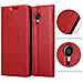 Cadorabo Custodia Compatibile Con Meizu Mx5 In Rosso Mela - Coperchio Protettiva Con Chiusura Magnetica, Funzione Stand E Tasca Per Le Carte - Foto miniatura 5