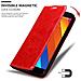 Cadorabo Custodia Compatibile Con Meizu Mx5 In Rosso Mela - Coperchio Protettiva Con Chiusura Magnetica, Funzione Stand E Tasca Per Le Carte - Foto miniatura 6