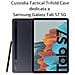 Custodia Originale Book Trifold Case Per Samsung Galaxy Tab S7 T870 T875 T876 Black - Foto miniatura 1