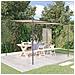 Gazebo Beige 3x3 M 180 G /m Tessuto E Acciaio - Foto miniatura 1