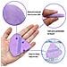 Piumini Da Cipria - Confezione Da 4 Piumini Per Il Trucco Purple - Foto miniatura 3