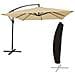 Ombrello Offset Molokai Quadrato 2,7x2,7m Beige + Copertura - Foto miniatura 7